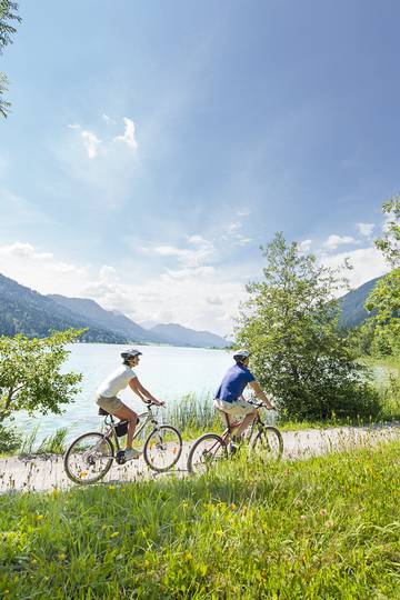 Radfahren am Weissensee