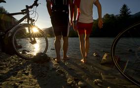 Radfahren am Drauradweg